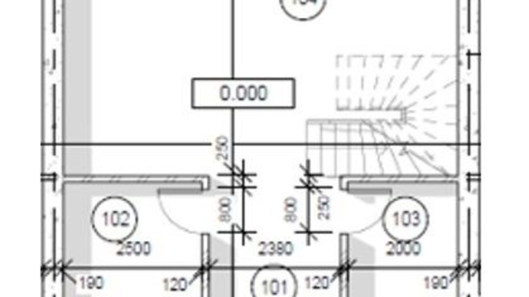 Планировка таунхауса в Таунхаус Grey House 104 м², фото 372733