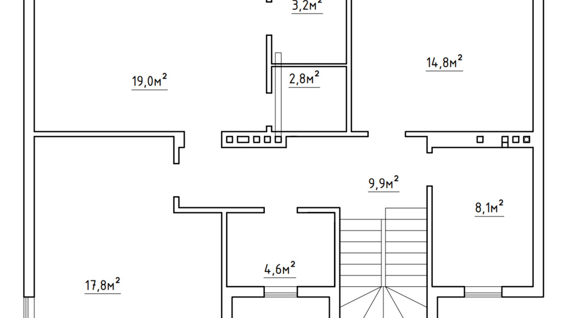 Планування котеджу в КМ Еліт Чайка 160.4 м², фото 372925