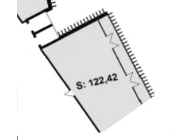 ЖК Titanium: планировка 1-комнатной квартиры 122 м²