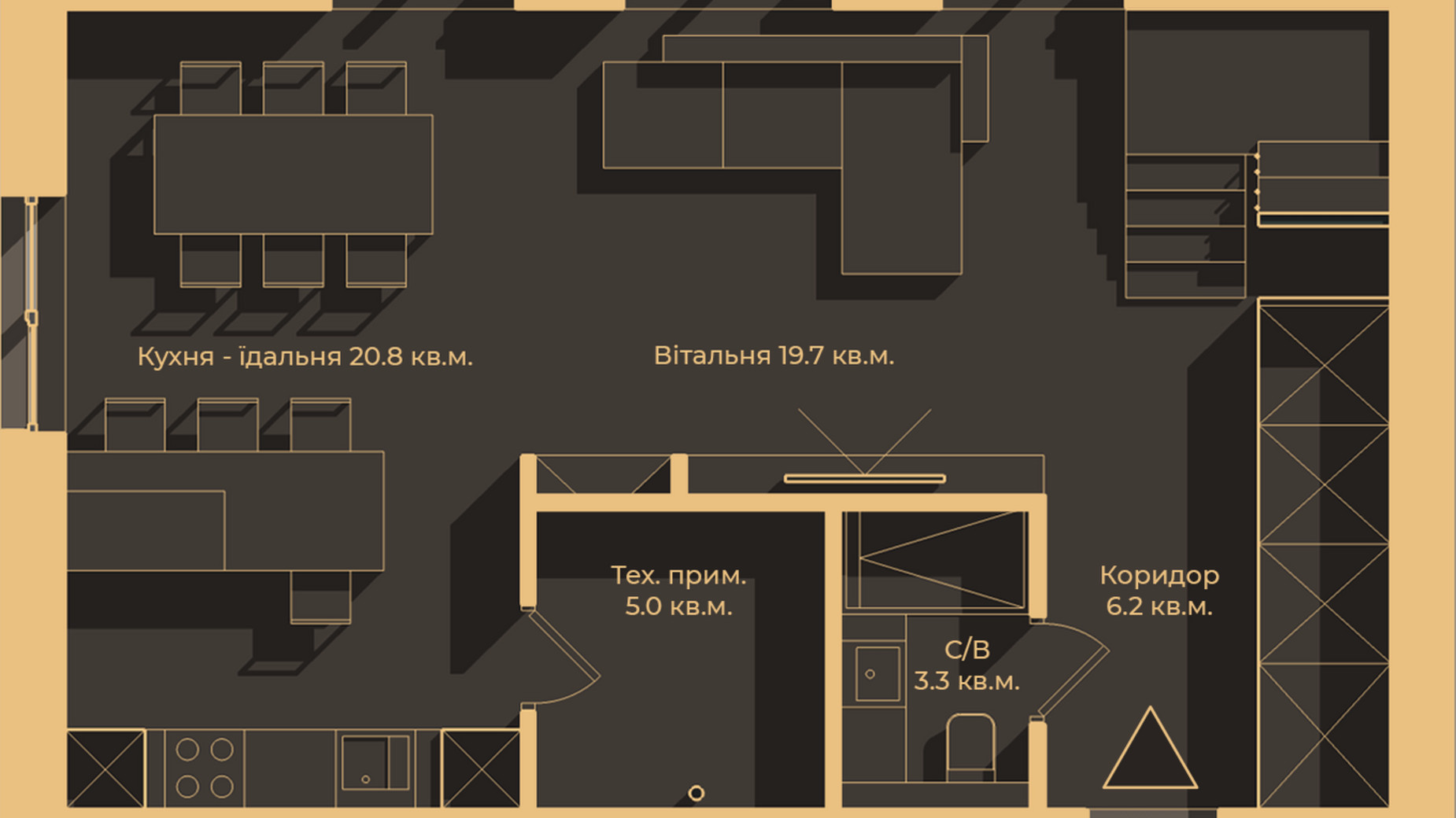 Планування котеджу в КМ 10 Families 108 м², фото 374417