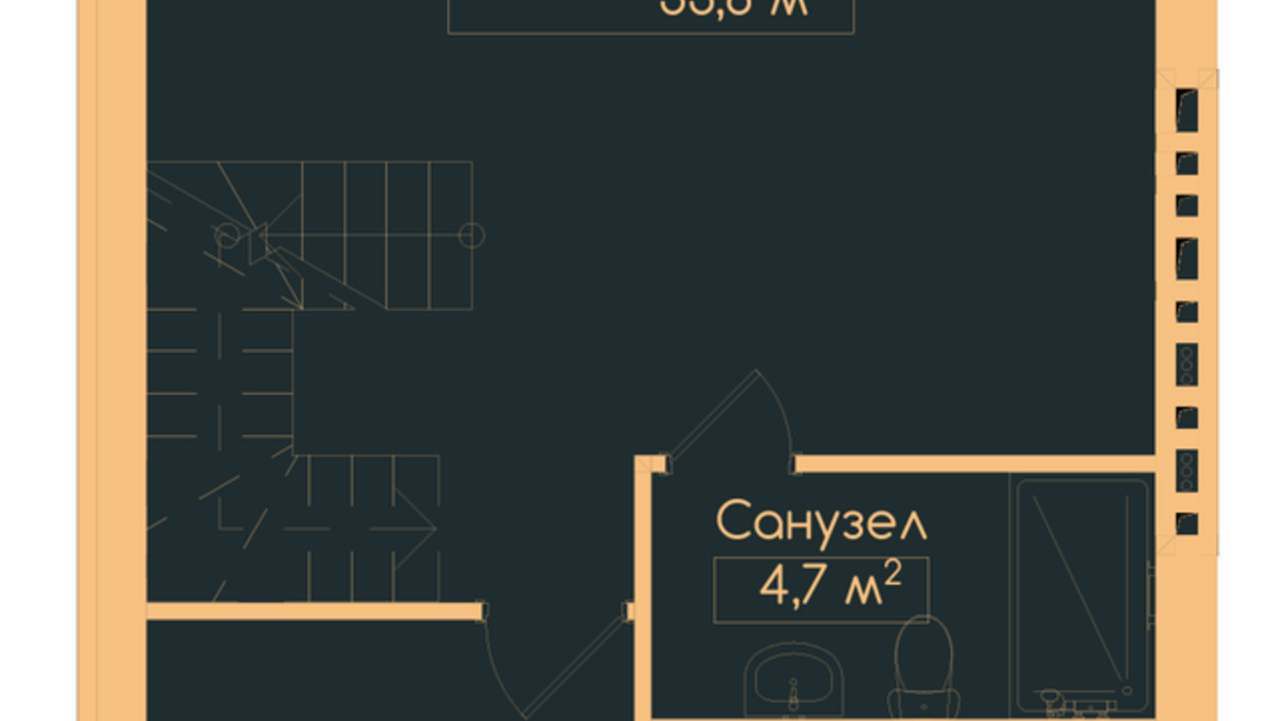 Планировка таунхауса в Таунхаус Elwood Townhouse 134.4 м², фото 376752
