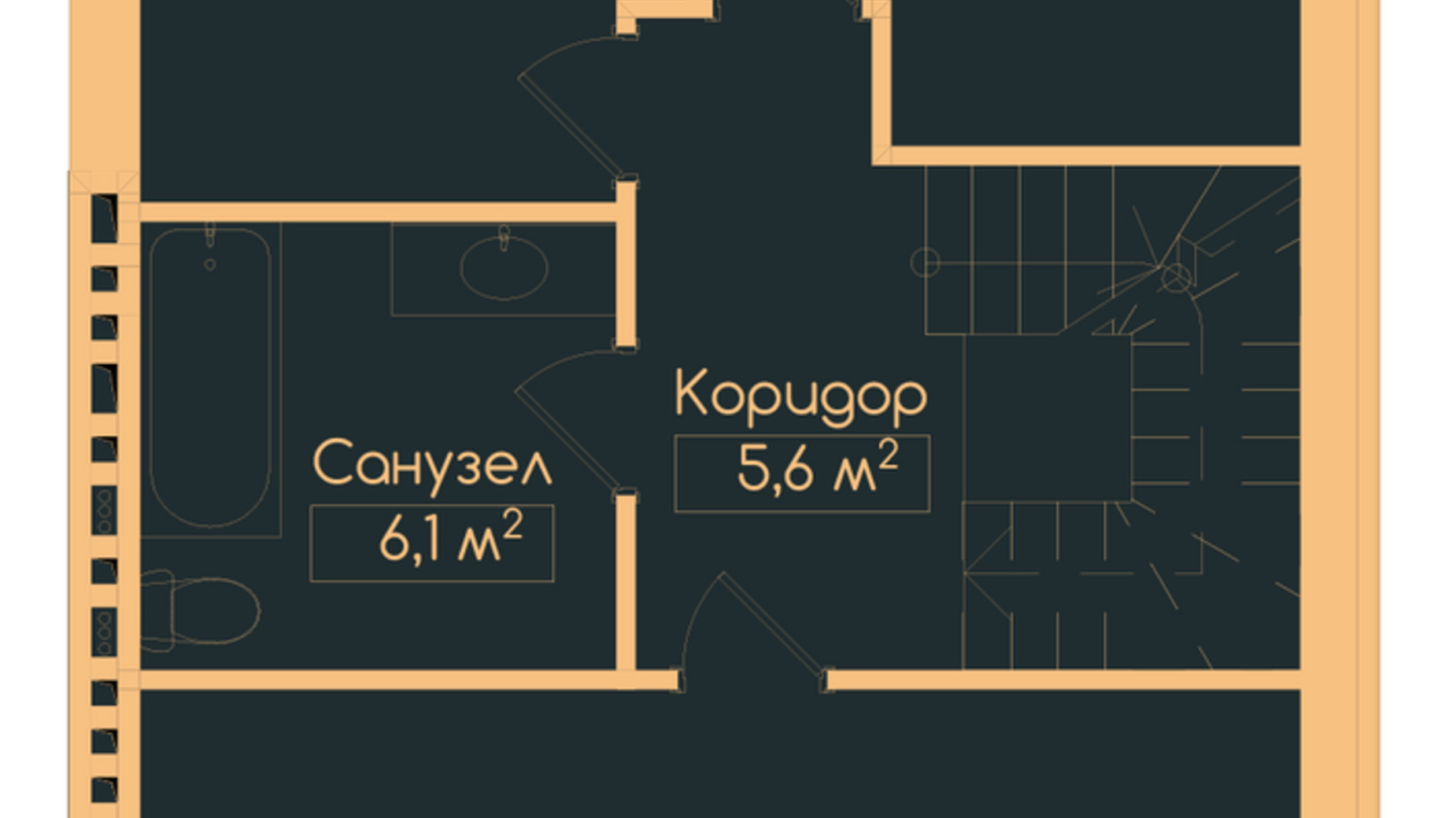 Планування таунхауса в Таунхаус Elwood Townhouse 130.2 м², фото 376757