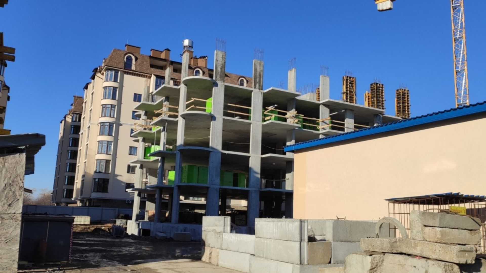 Состоянием на февраль 2022 года ЖК Садочок ход строительства фото 377157