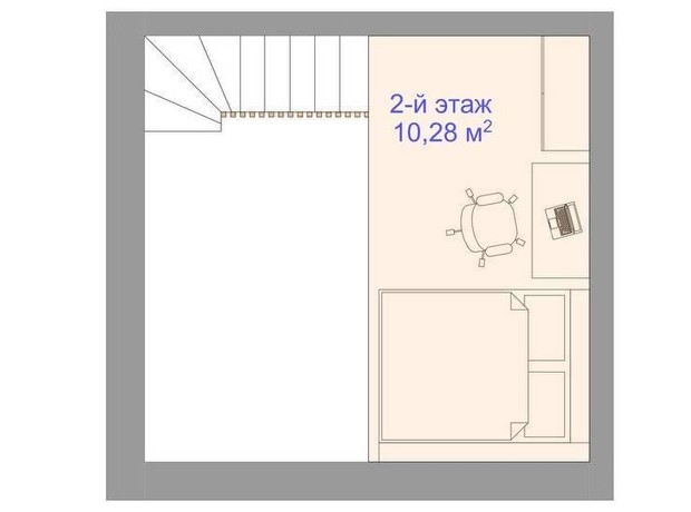 Таунхаус Greens: планування 1-кімнатної квартири 30 м²