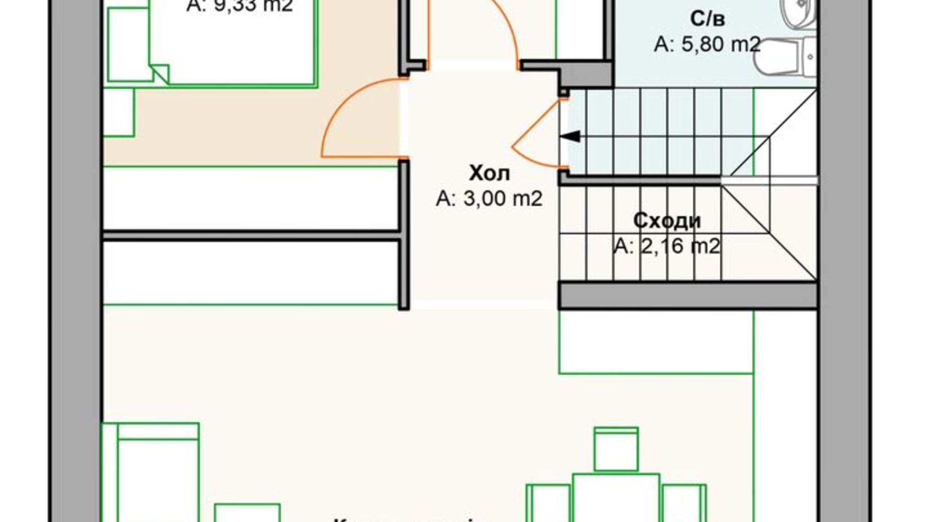 Планування таунхауса в Таунхаус Garden Residence 100 м², фото 378778