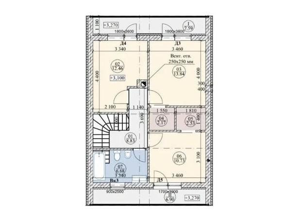 КМ Норвегія: планування 4-кімнатної квартири 120 м²