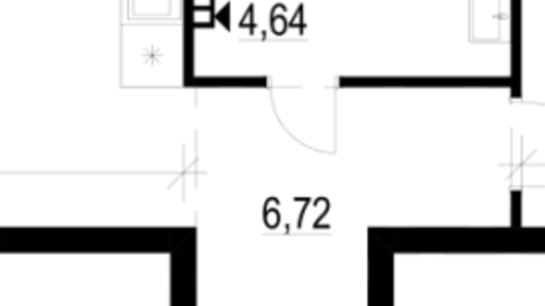 Планировка 1-комнатной квартиры в ЖК Гринвуд-3 46.6 м², фото 391592