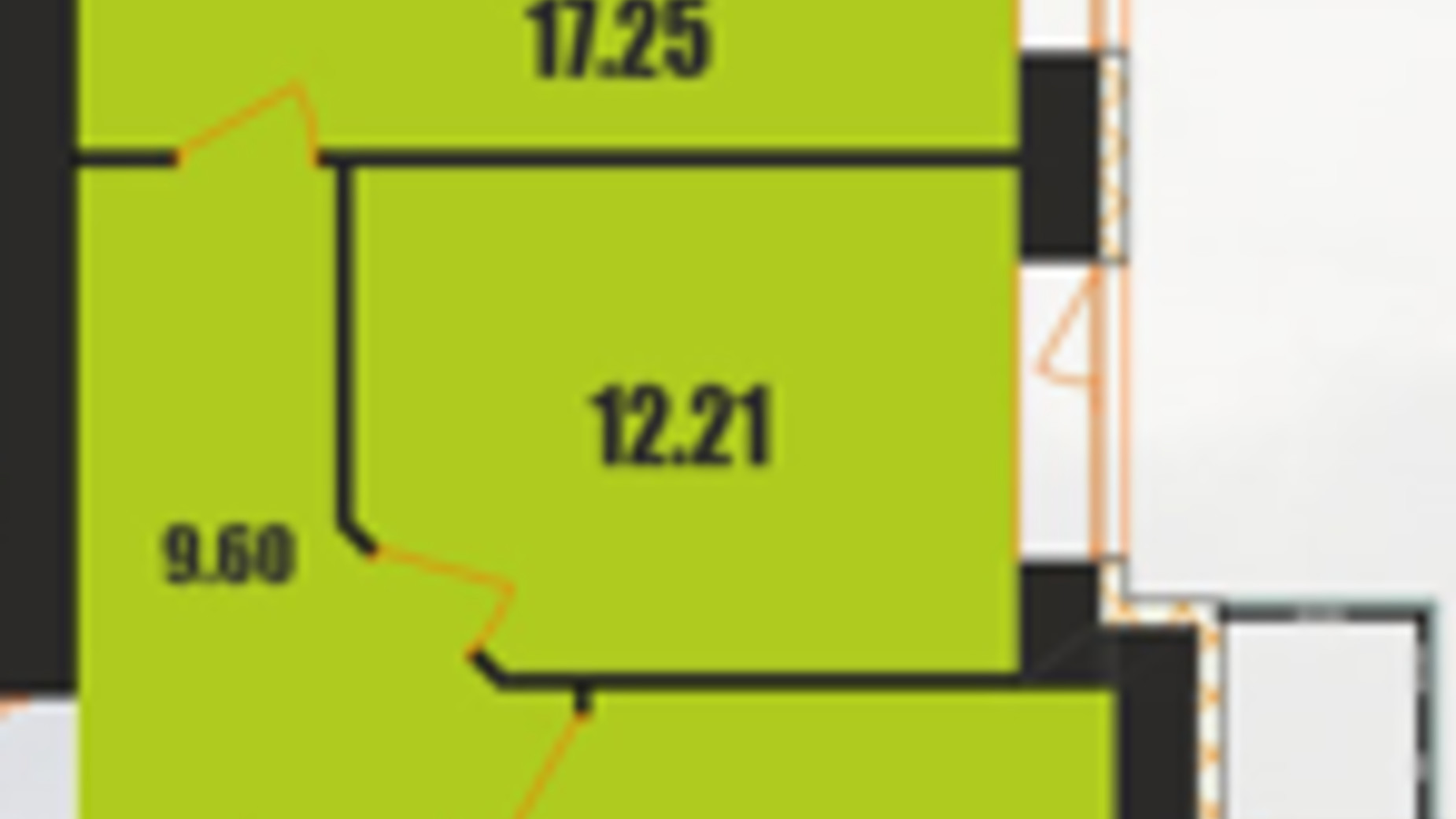 Планировка 2-комнатной квартиры в ЖК ул. Панаса Мирного, 20/2 58.33 м², фото 393177