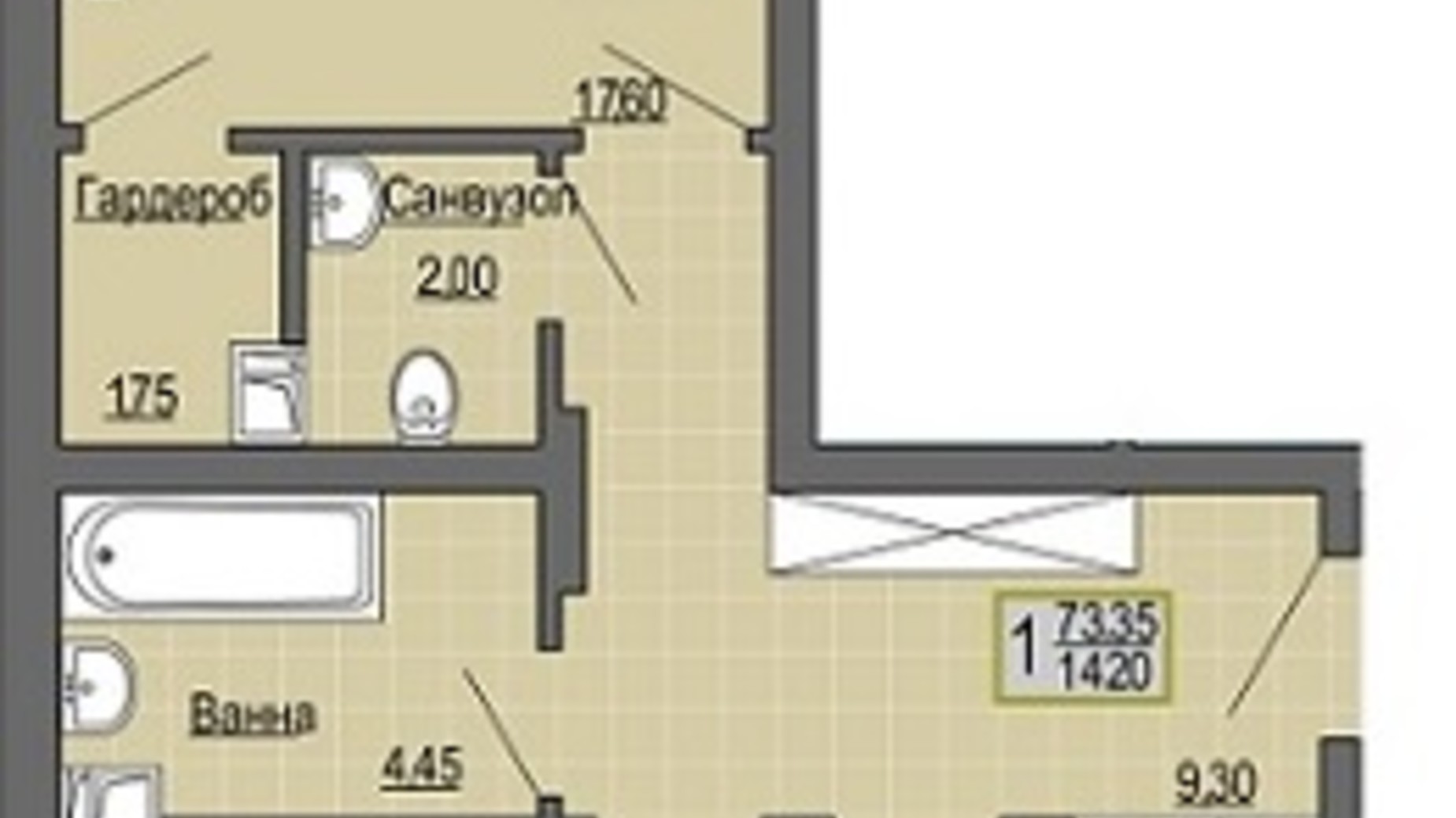 Планування багато­рівневої квартири в ЖК Senator 142 м², фото 396595