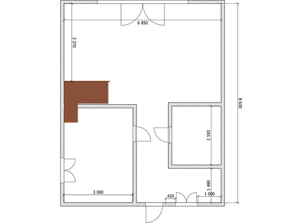Таунхаус Whitehall: планировка 4-комнатной квартиры 120 м²