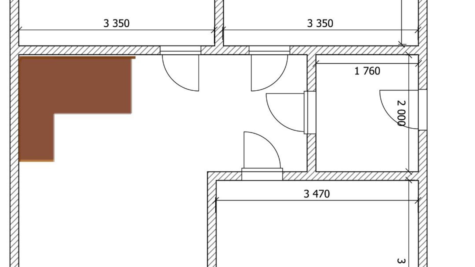 Планировка 4-комнатной квартиры в Таунхаус Whitehall 120 м², фото 398066