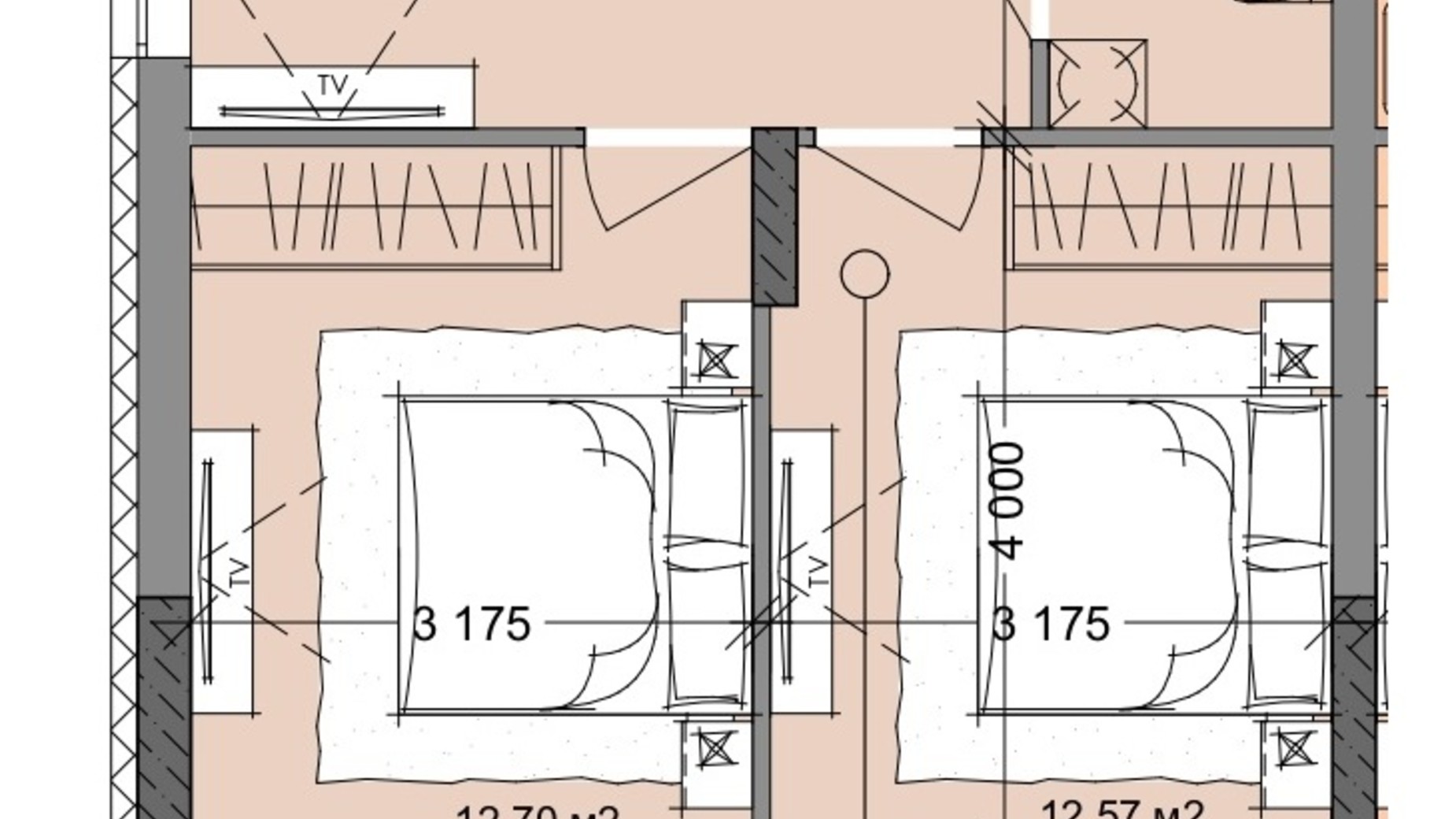 Планування 2-кімнатної квартири в ЖК Акварель 9 59.48 м², фото 399482