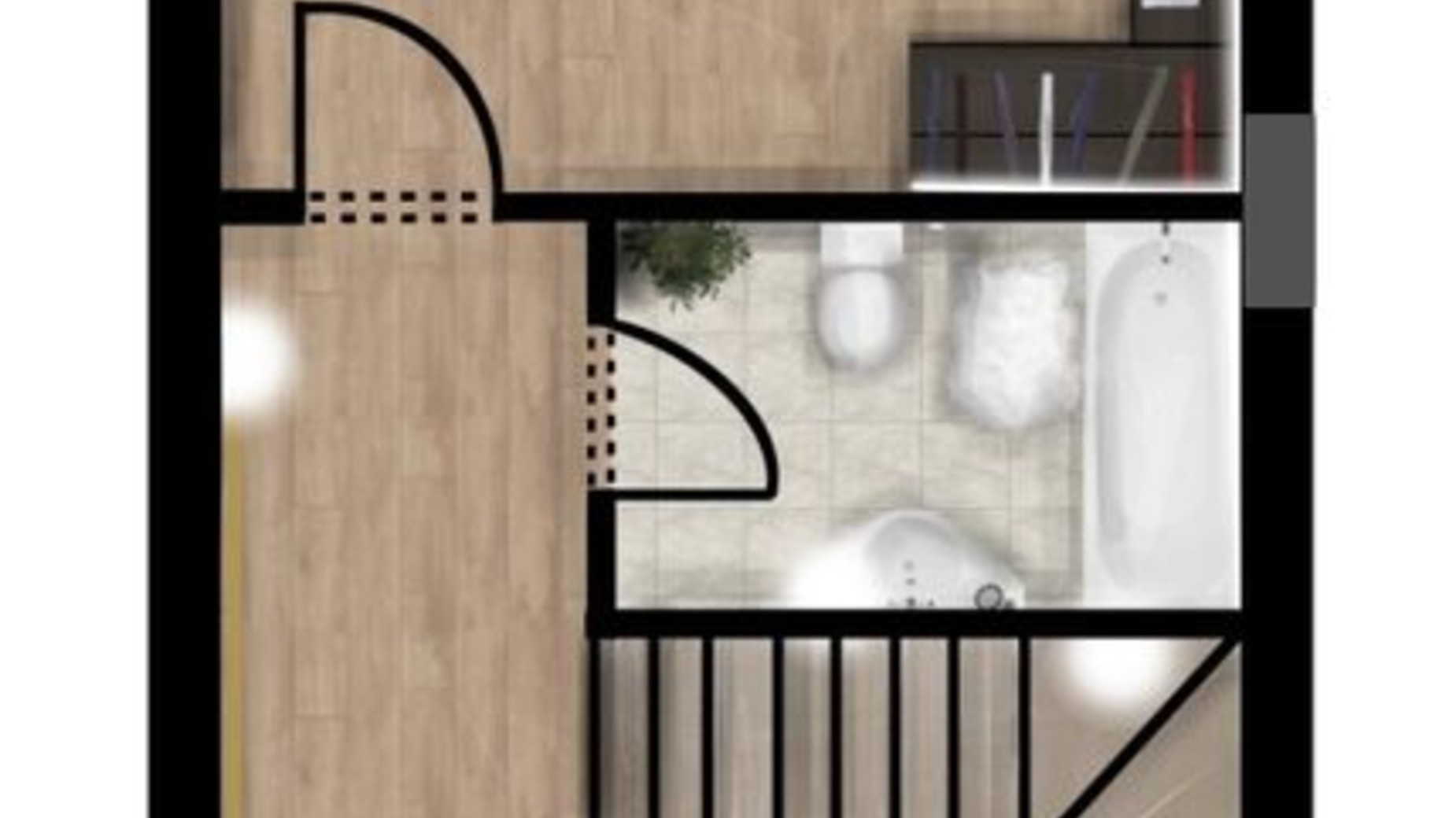 Планировка таунхауса в Таунхаус Doma Nova Haus 124.9 м², фото 399694