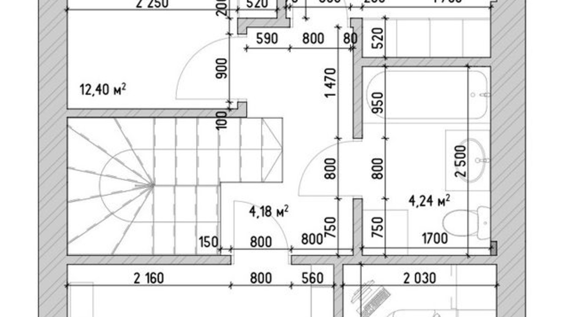 Планировка 3-комнатной квартиры в Таунхаус Twin House 108 м², фото 401654