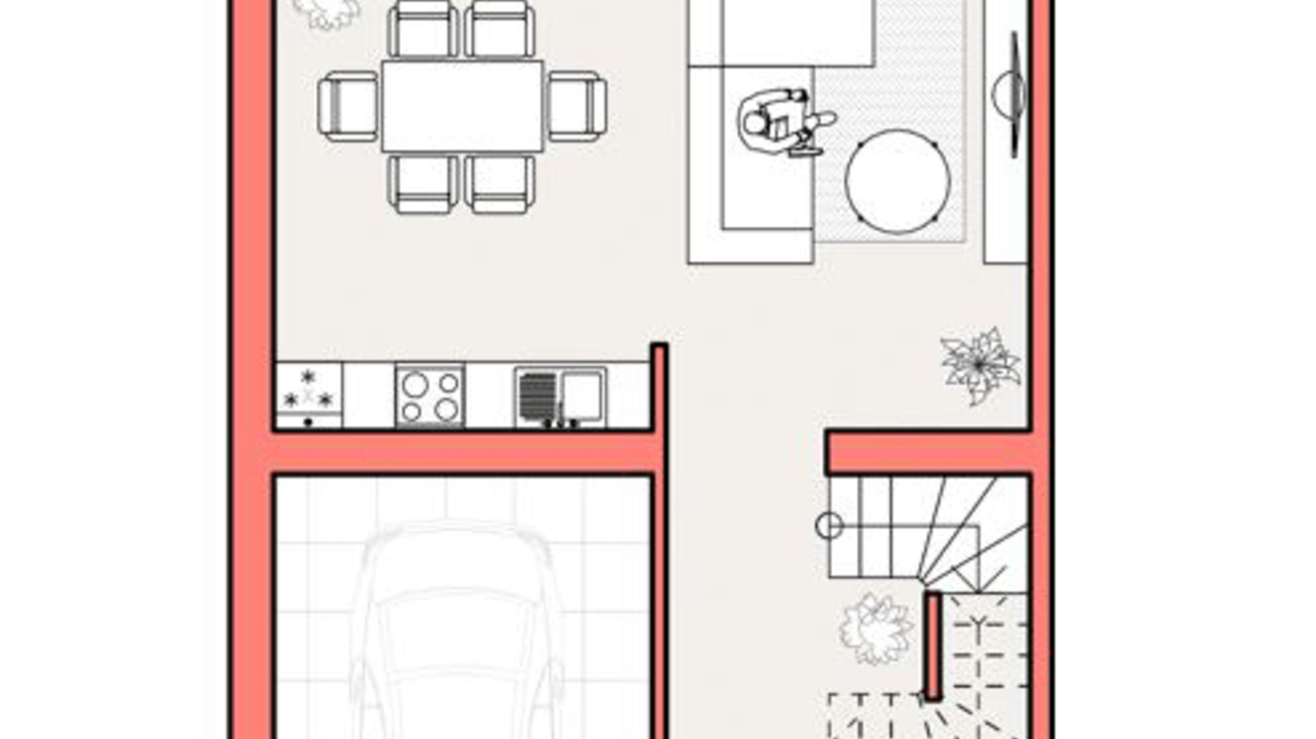 Планировка таунхауса в Таунхаус Loft house 132.5 м², фото 401968