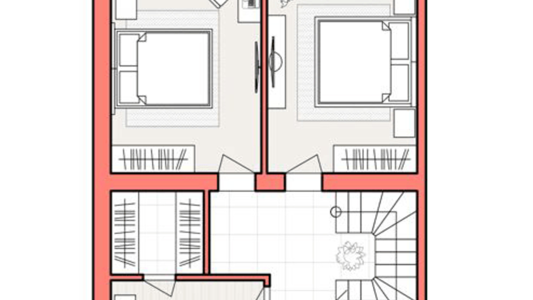 Планування таунхауса в Таунхаус Loft house 132.5 м², фото 401969