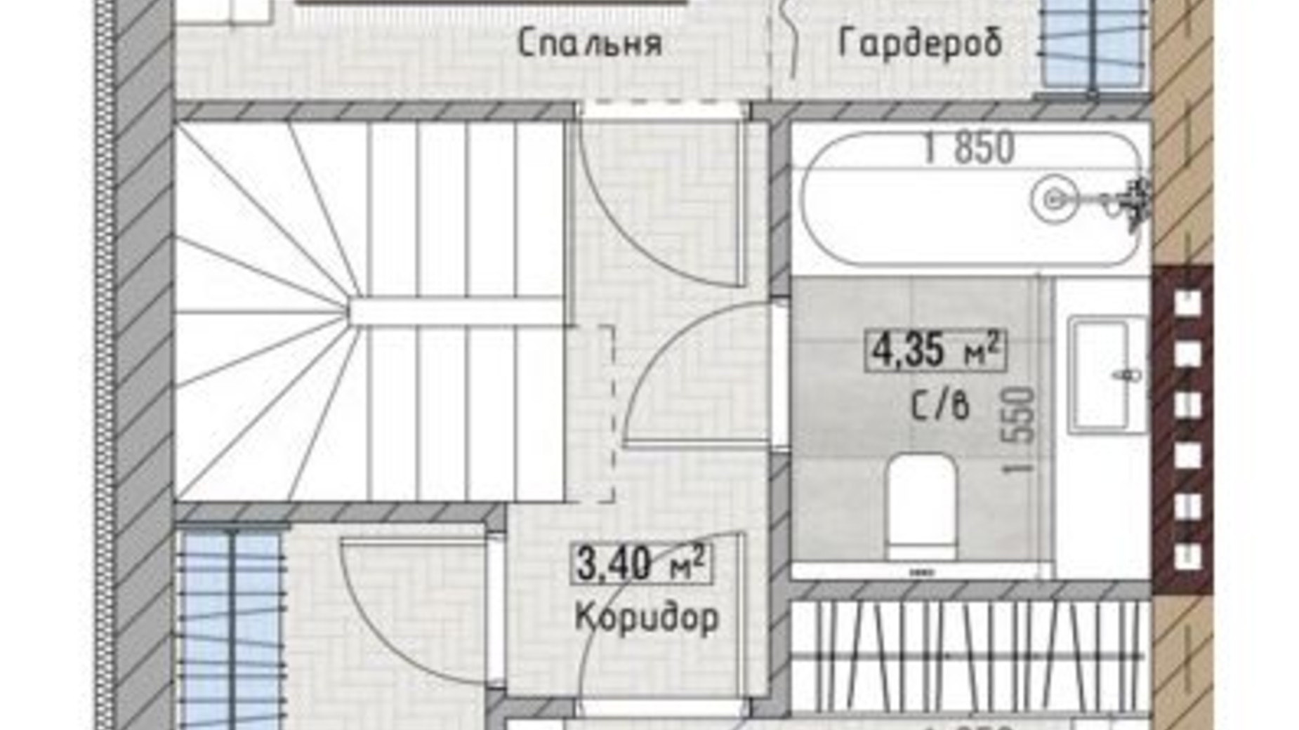 Планировка коттеджа в КГ ул. Калиновая, 2 105 м², фото 402269