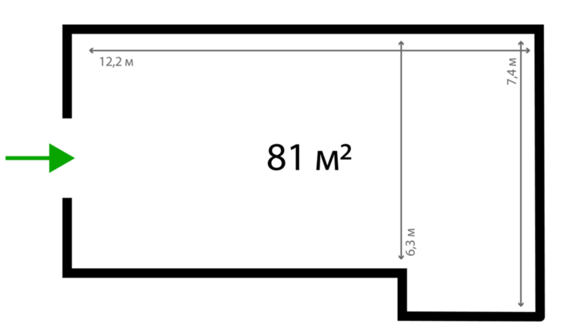 Планування приміщення в ЖК Park Land 80 м², фото 406663