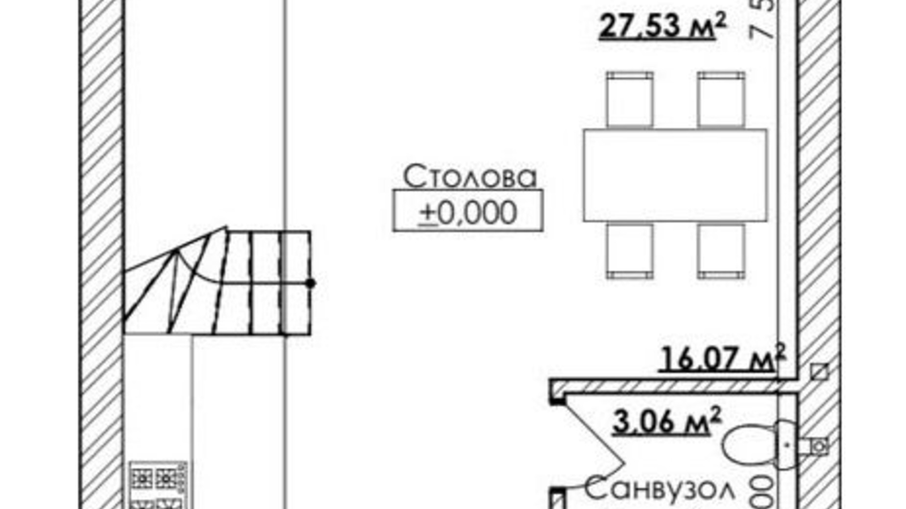 Планировка коттеджа в КГ Viva-Chernivtsi 128 м², фото 407813