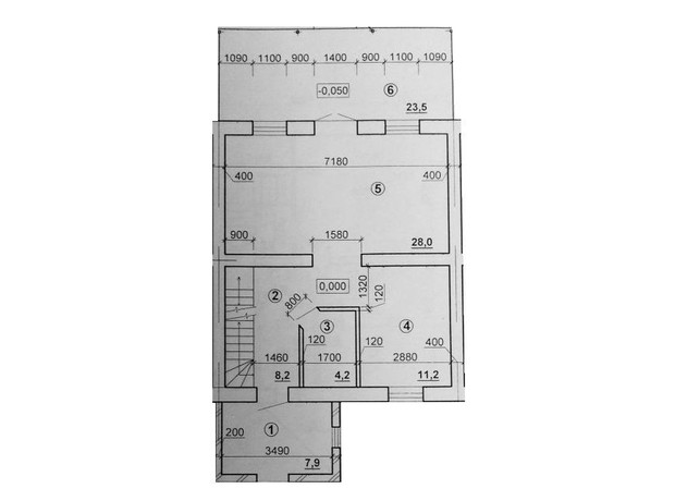 Таунхаус Ivankiv-townhouse: планировка 2-комнатной квартиры 134.7 м²