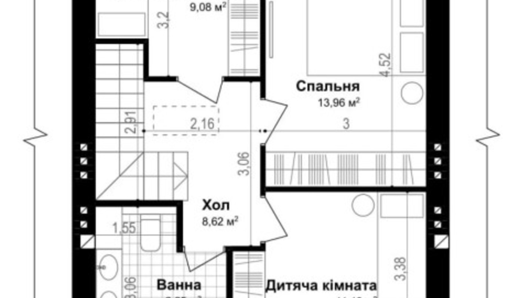 Планування таунхауса в Таунхаус Smart & Green 94 м², фото 411486