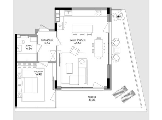ЖК Park Lake City Vita: планировка 3-комнатной квартиры 125.02 м² ЖК Park Lake City Vita: планировка 3-комнатной квартиры 125.02 м²