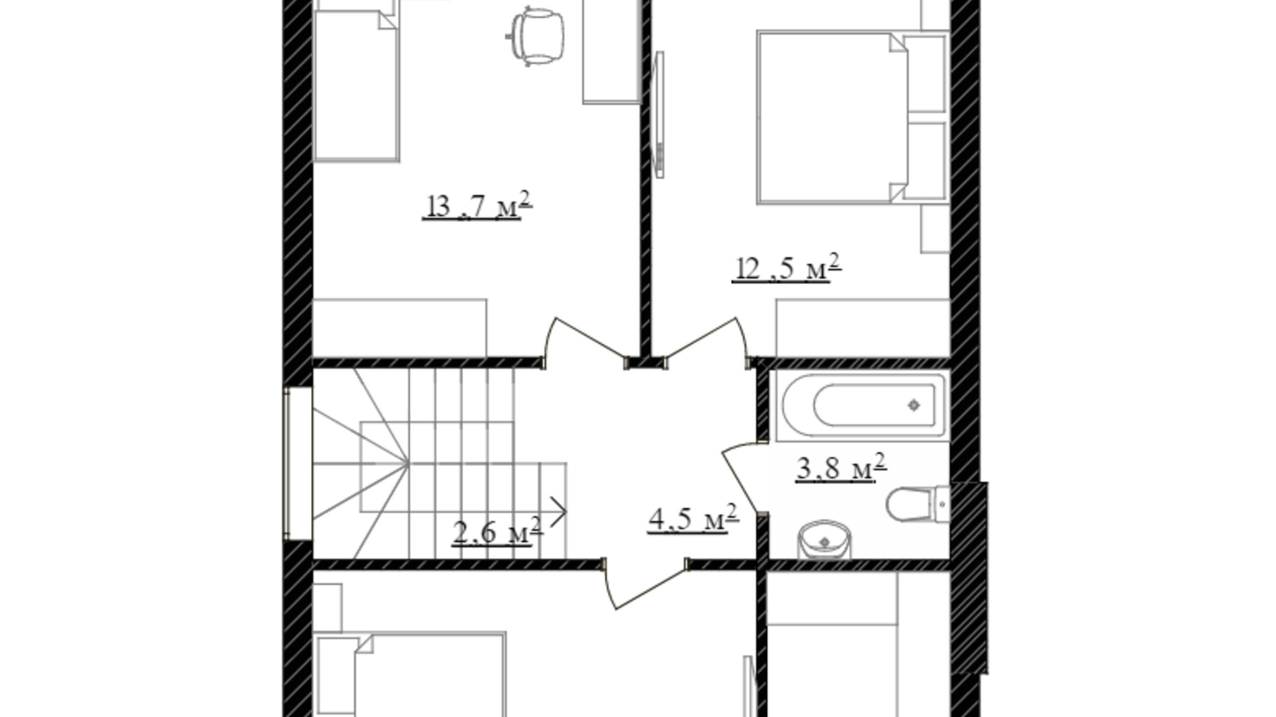 Планування котеджу в КМ Голландський квартал 118 м², фото 414083