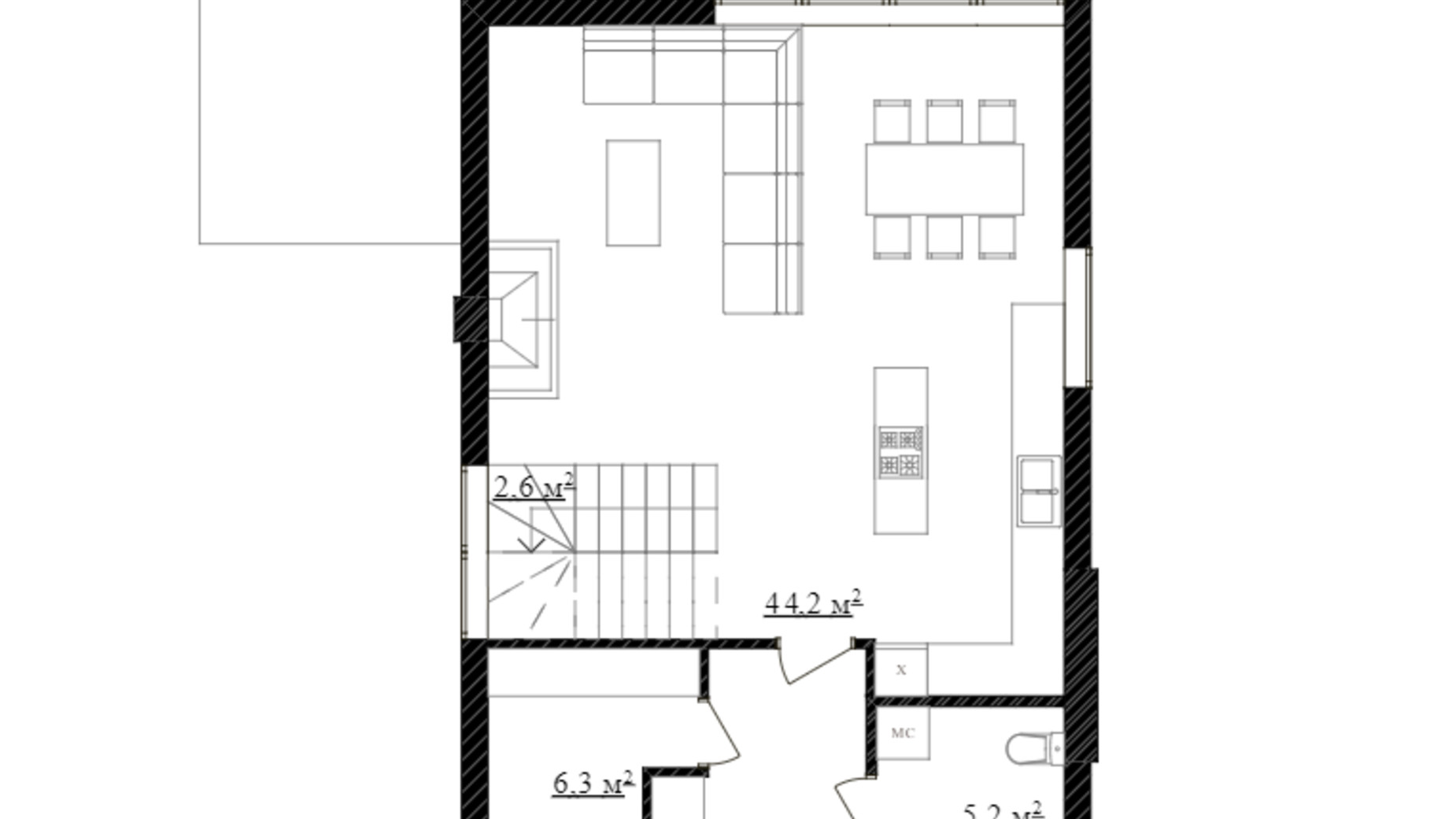 Планування котеджу в КМ Голландський квартал 129.8 м², фото 414110