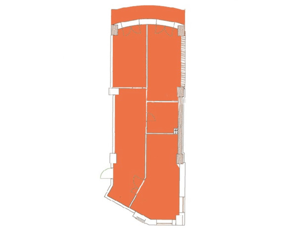 ЖК Наследие Дерибаса: свободная планировка квартиры 101.9 м²