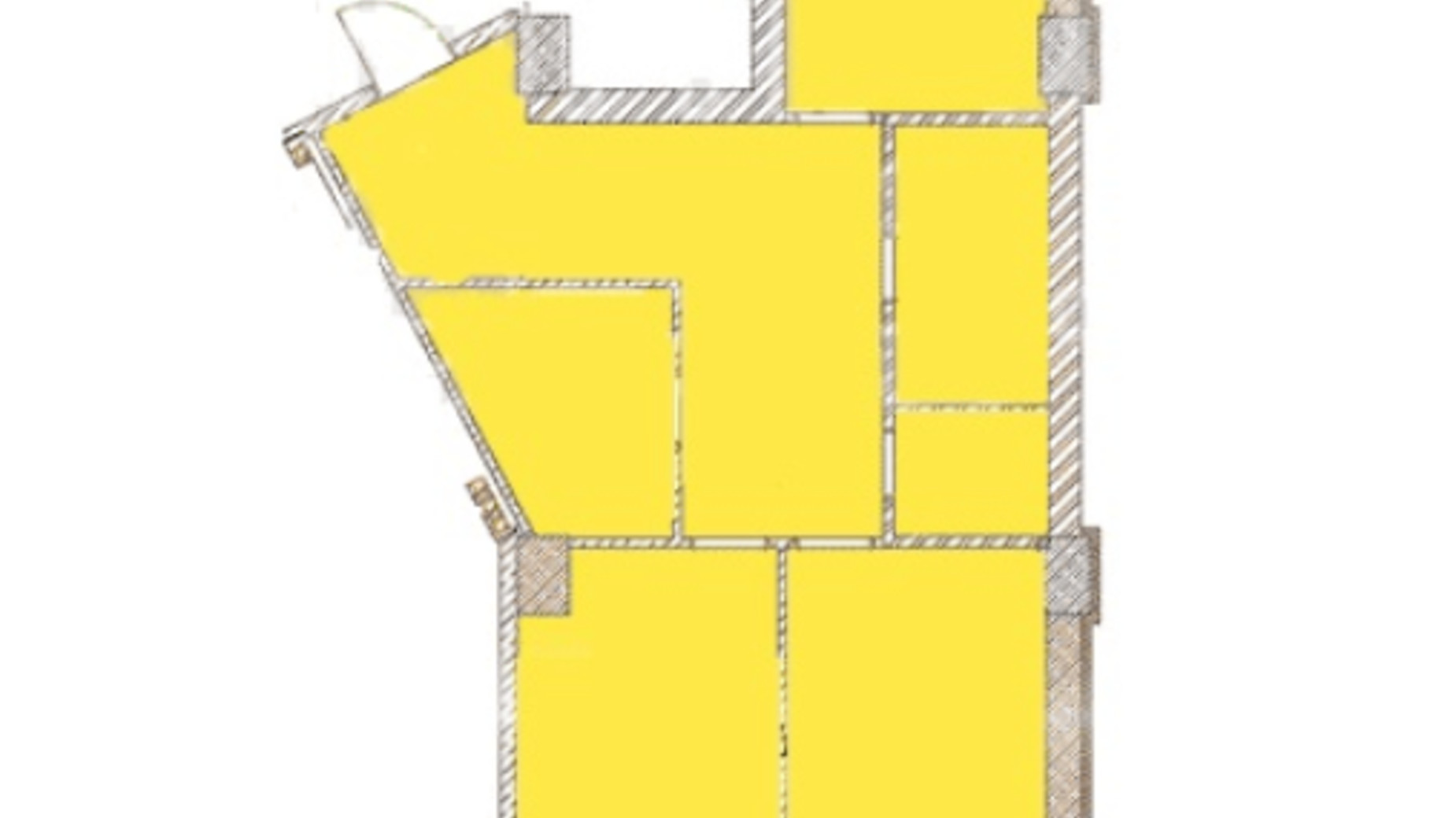 Планування вільне планування квартири в ЖК Спадок Дерибаса 89.4 м², фото 414386