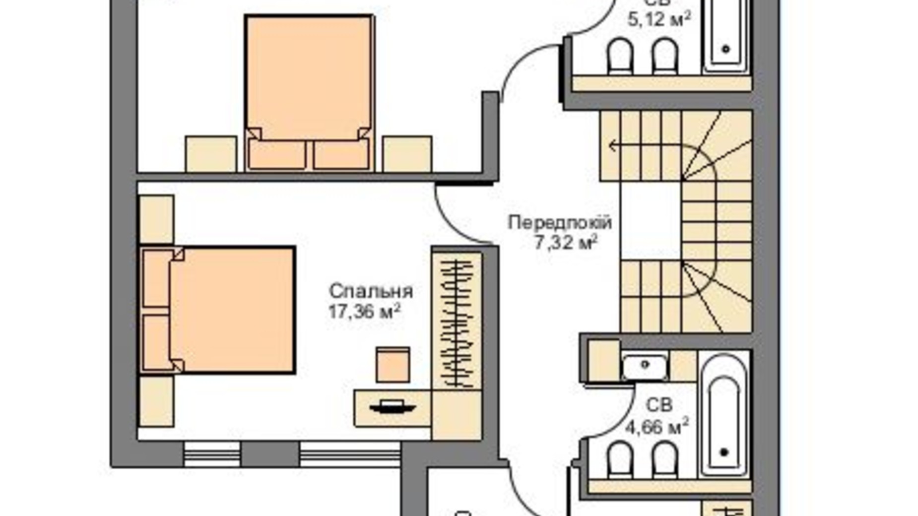 Планування таунхауса в Таунхаус вул. Міхновського, 22 168.8 м², фото 418266