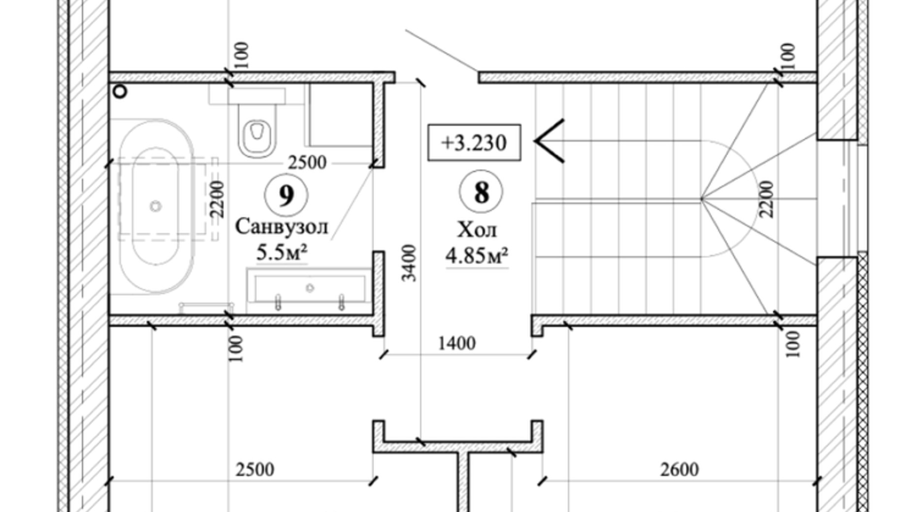 Планування котеджу в КМ Fill House 119 м², фото 419352