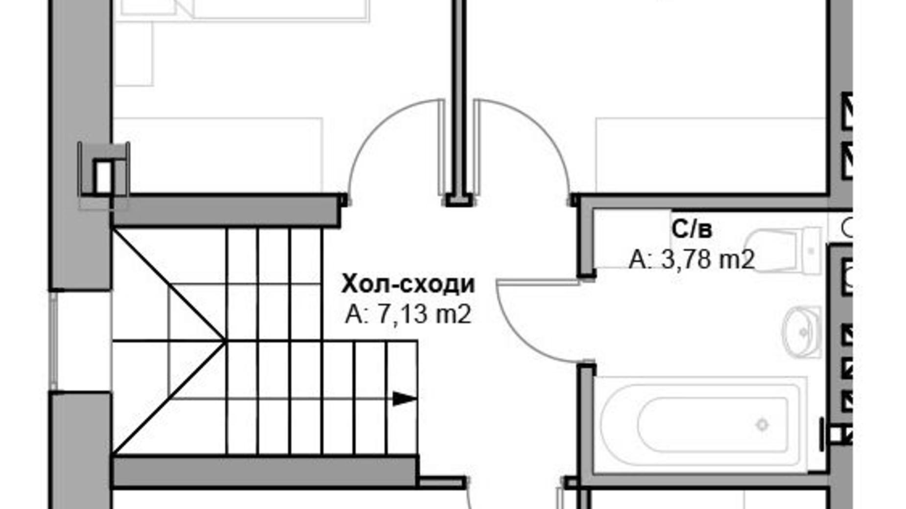 Планировка таунхауса в КГ Beverly Hills Residence 110 м², фото 419962