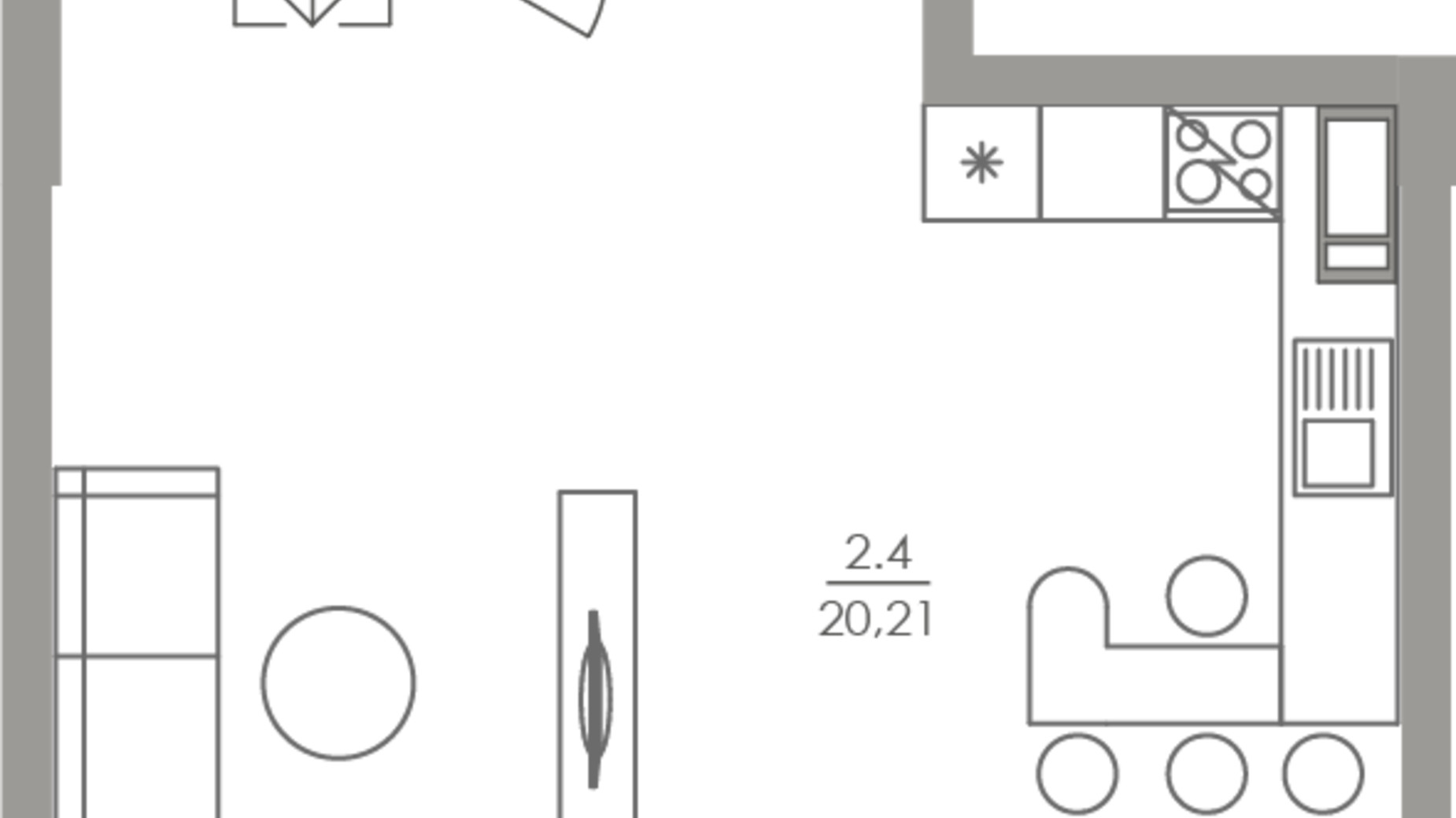 Планування багато­рівневої квартири в ЖК Greenville на Печерську 119.1 м², фото 420952