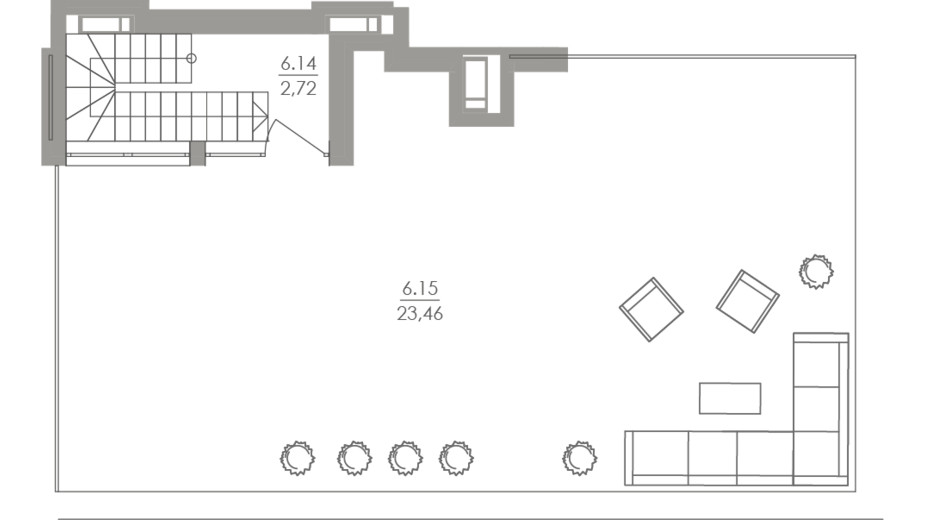 Планировка много­уровневой квартиры в ЖК Greenville на Печерске 103.9 м², фото 420976