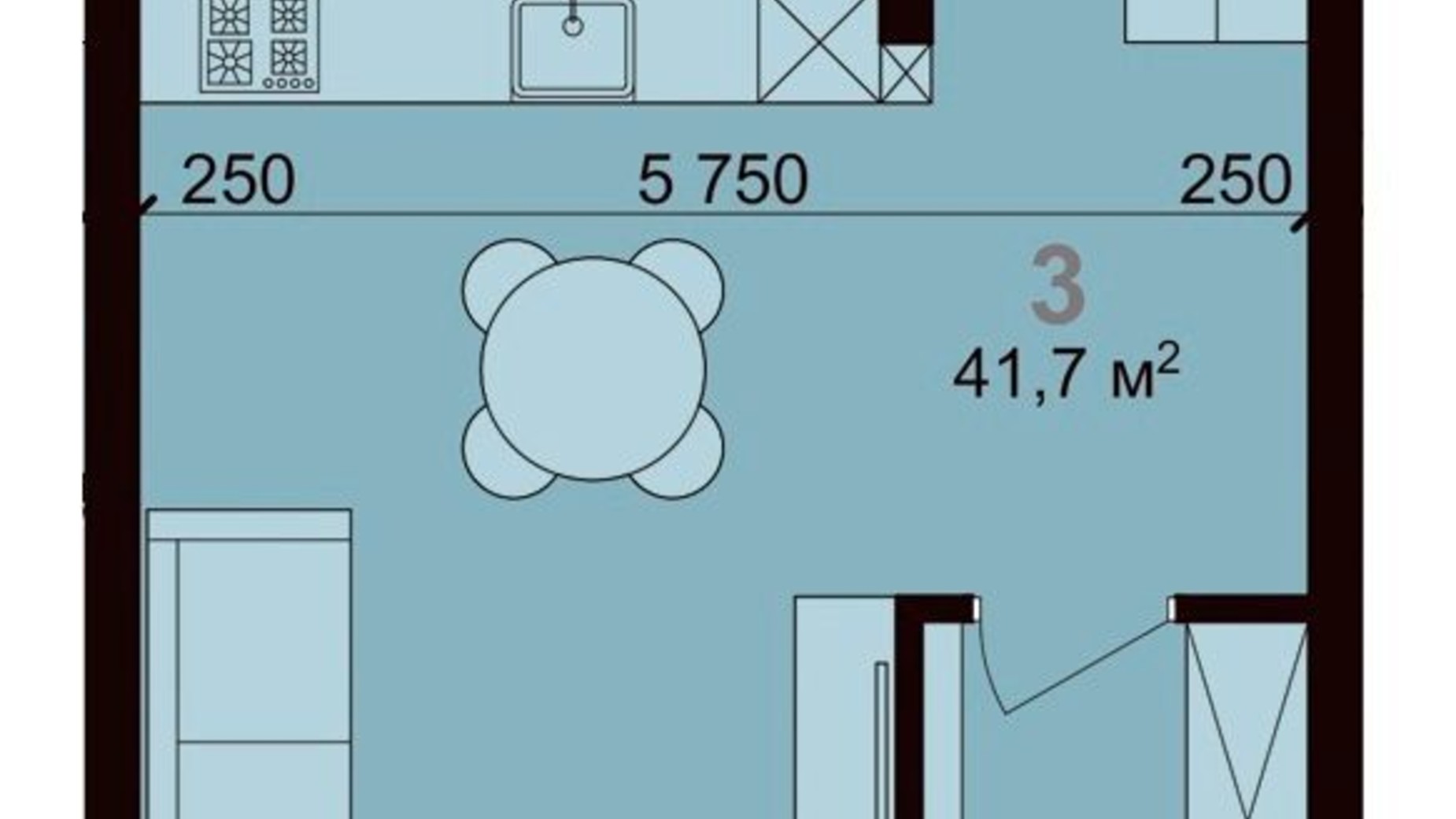Планировка таунхауса в Таунхаус Living Place 84.8 м², фото 421967