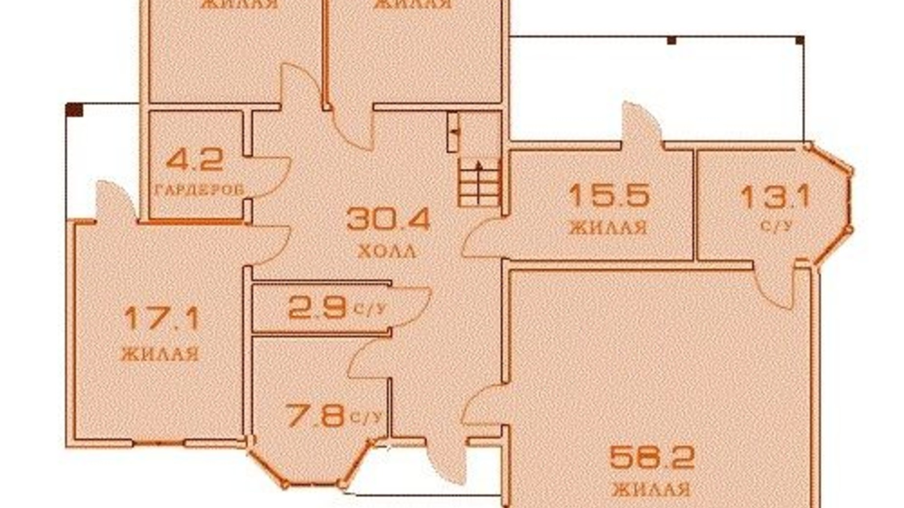 Планировка коттеджа в КГ Гуровщина 485 м², фото 423238