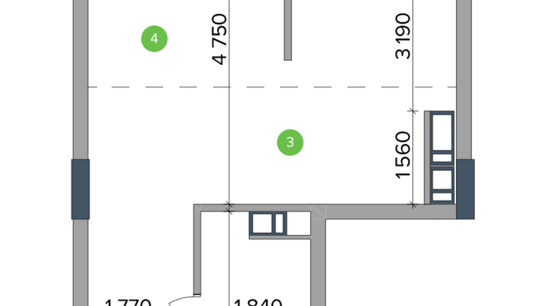 Планировка 1-комнатной квартиры в ЖК Метрополис 39.14 м², фото 428364