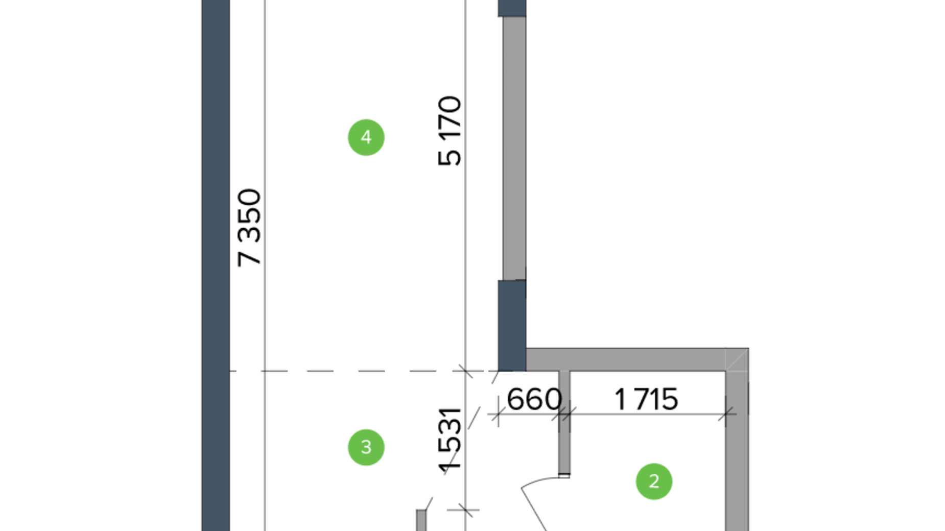 Планировка 1-комнатной квартиры в ЖК Метрополис 29.06 м², фото 428385