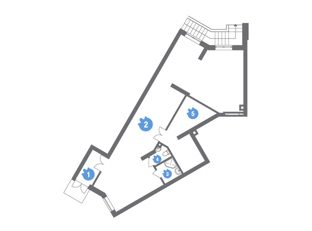 ЖК Family & Friends: планировка 3-комнатной квартиры 100.17 м²