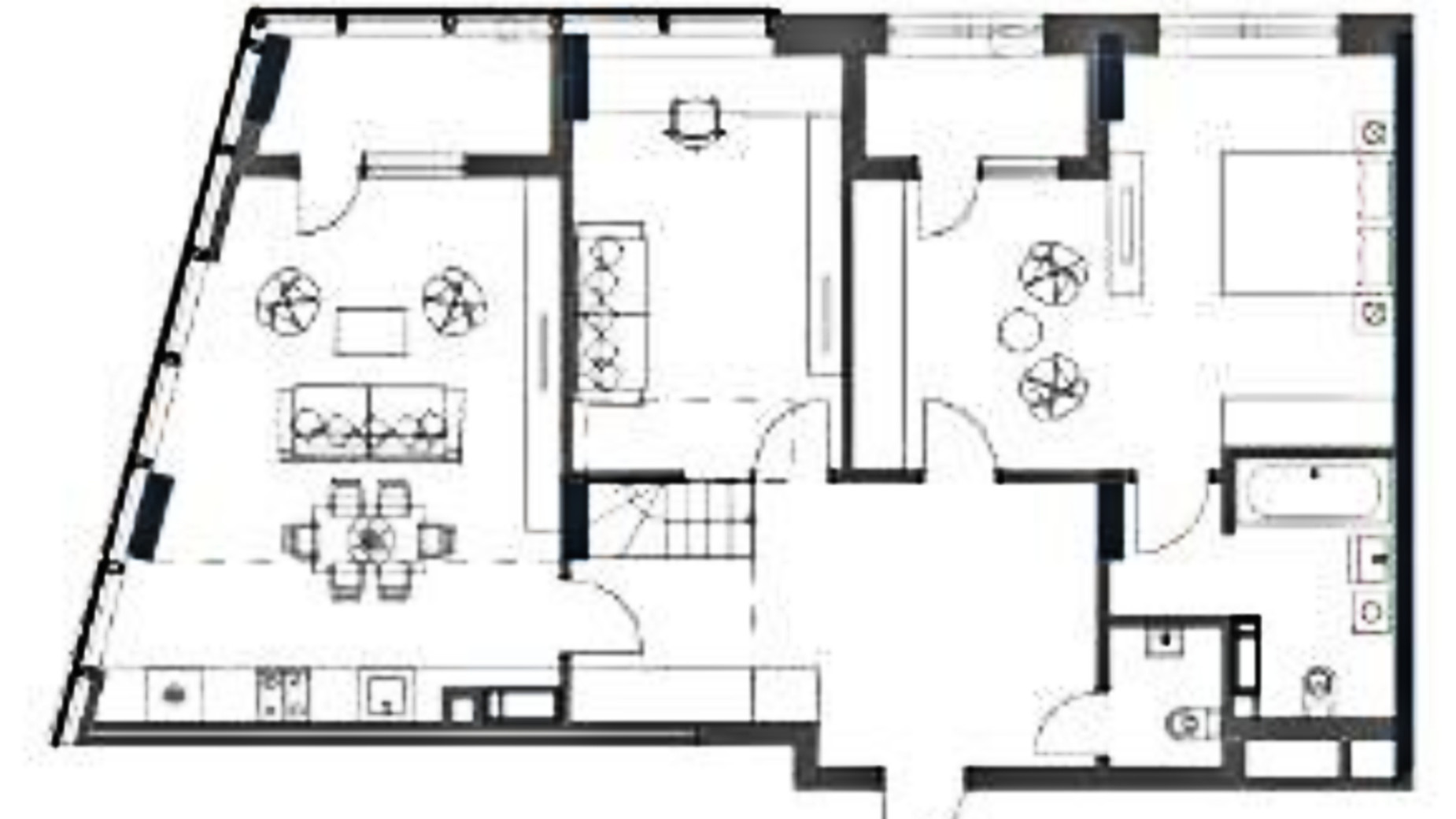 Планировка много­уровневой квартиры в ЖК Метрополис 204.5 м², фото 428961