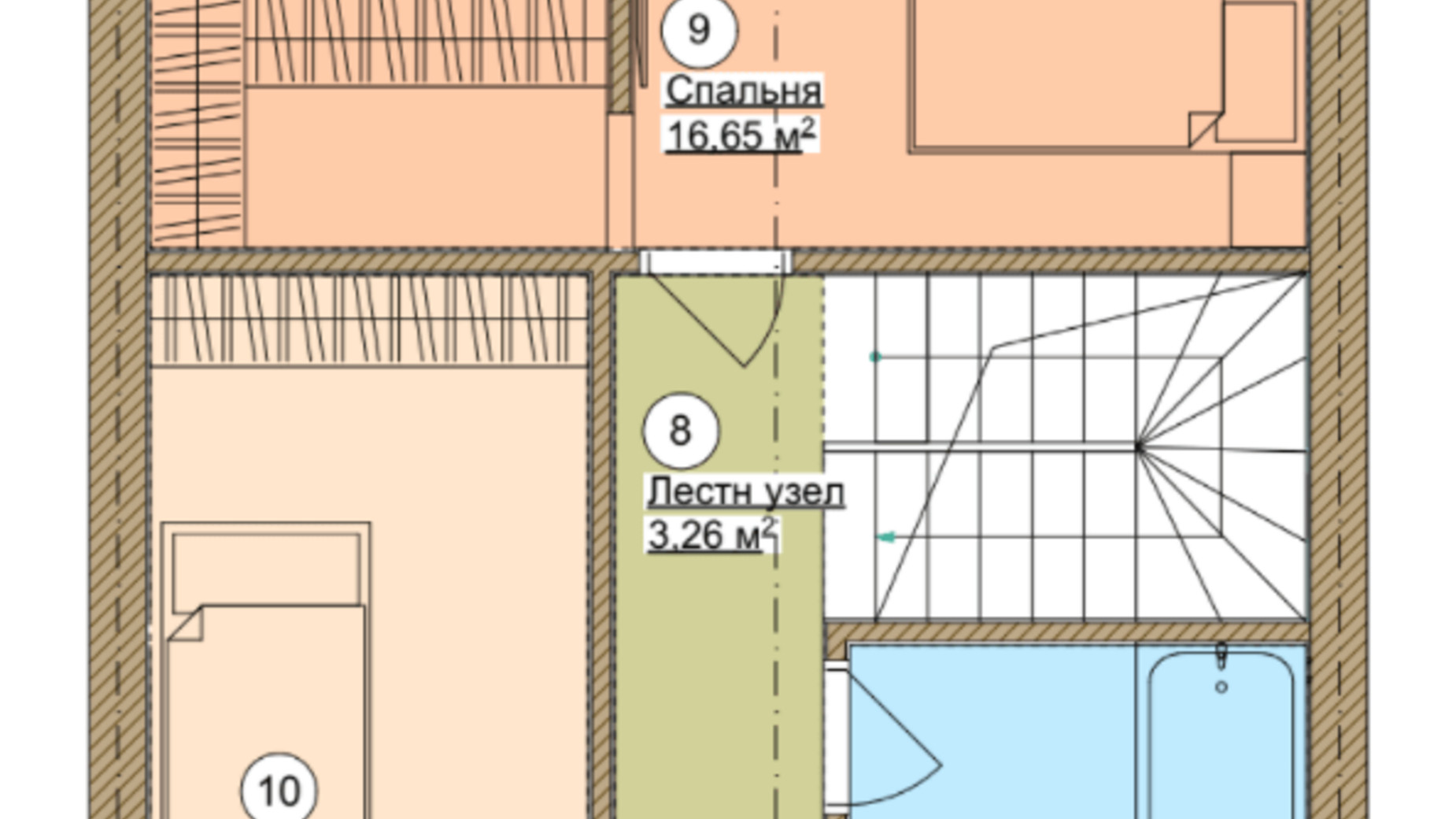 Планування таунхауса в Таунхаус Freya 94 м², фото 429057