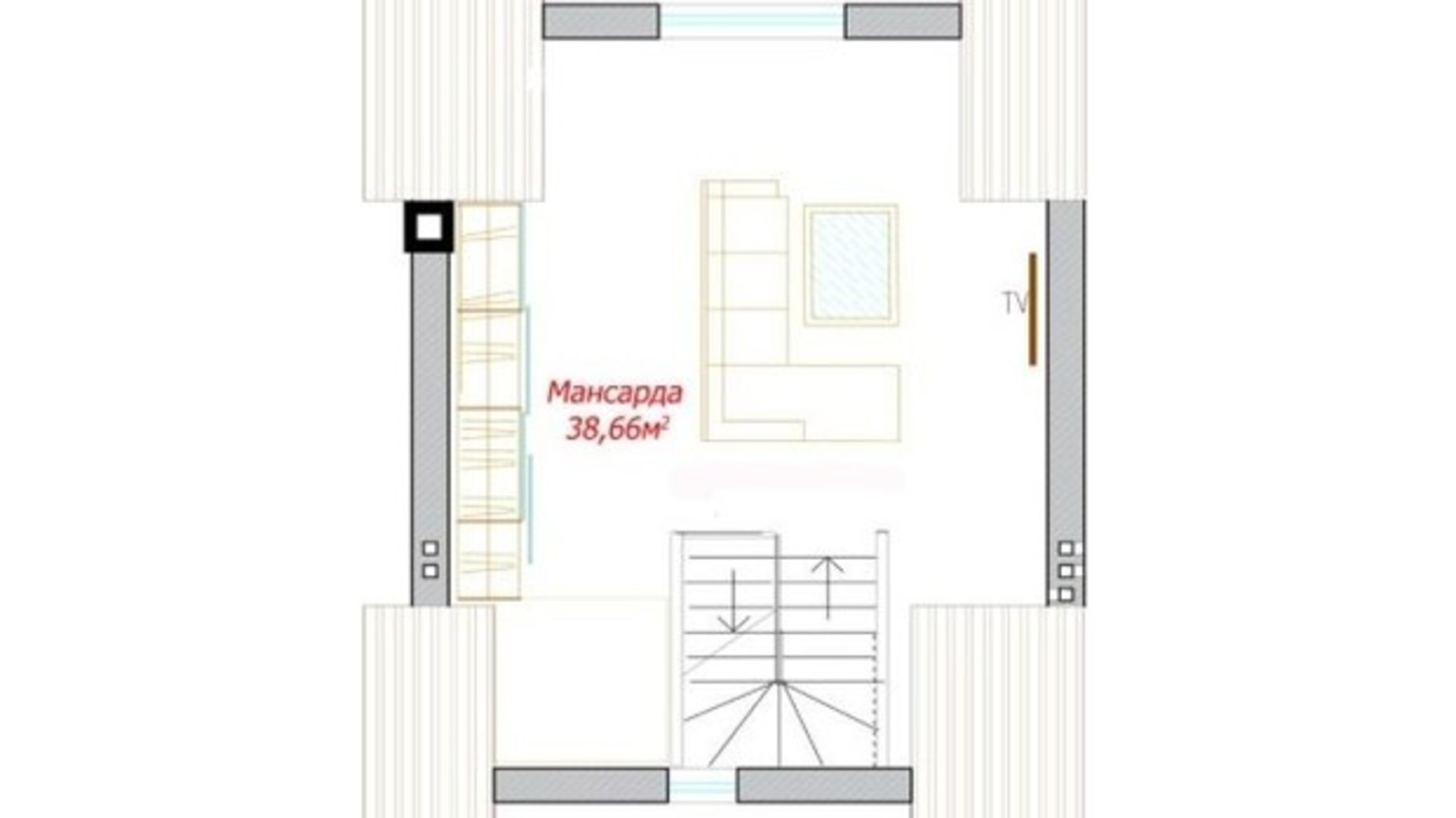 Планування таунхауса в Танхаус Нова Конча-Заспа 132.6 м², фото 429824