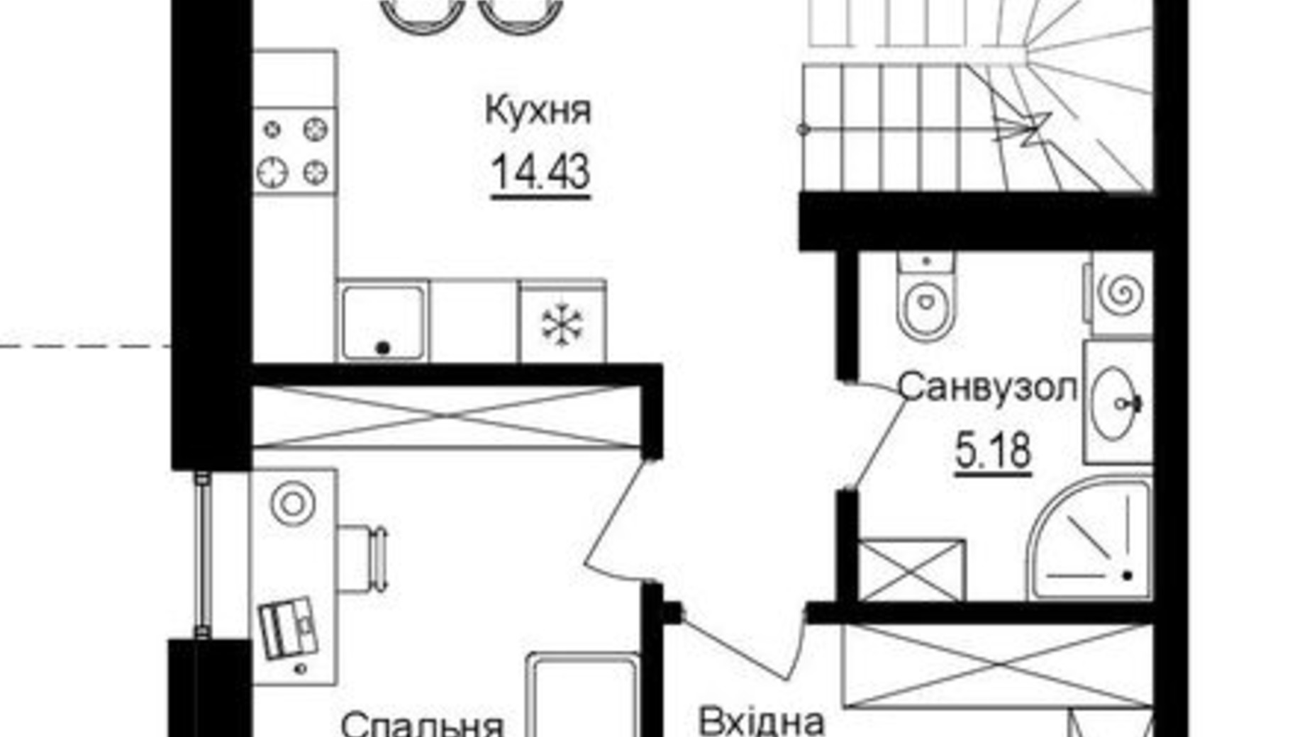 Планування дуплекса в КМ Toscana House 2 152.5 м², фото 430721