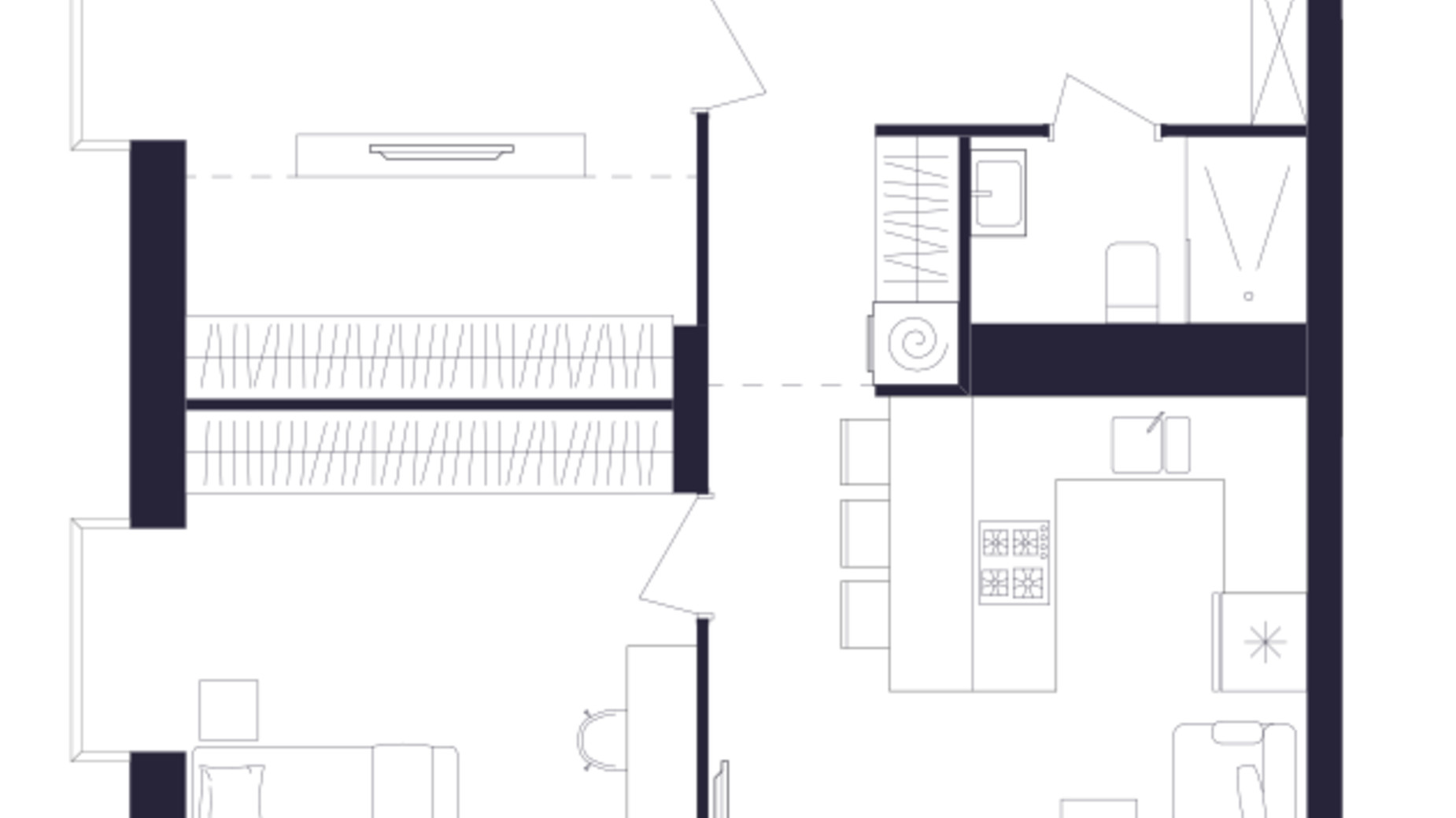 Планування 2-кімнатної квартири в ЖК Avalon Up 72.24 м², фото 433614