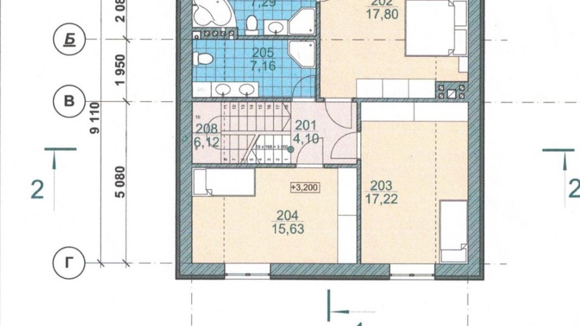 Планування котеджу в КМ Стоянка-2 155 м², фото 434367