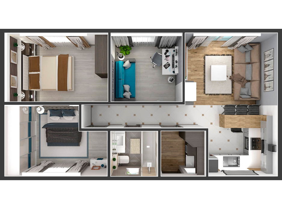 Планировка коттеджа в КГ Семейный квартал 72 м², фото 43608 Планировка коттеджа в КГ Семейный квартал 72 м², фото 43608