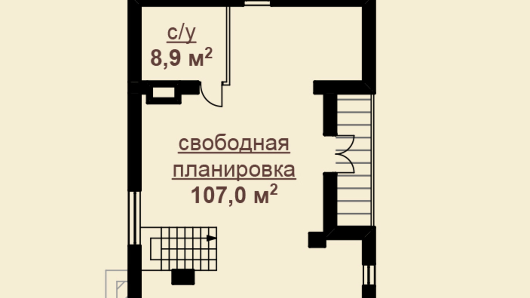 Планировка коттеджа в КГ Скифский 185 м², фото 438489