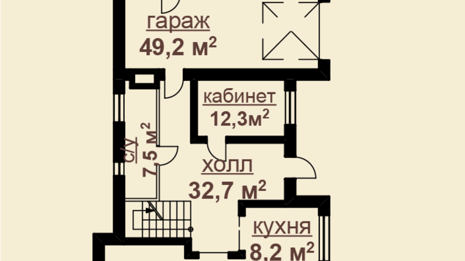 Планировка коттеджа в КГ Скифский 185 м², фото 438490