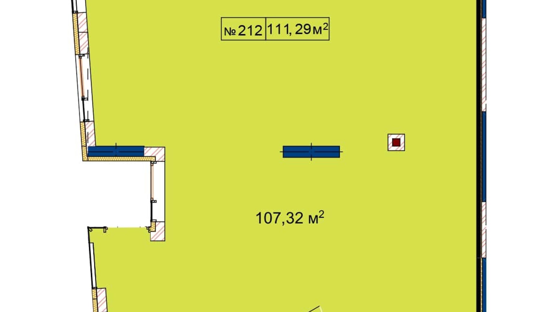 Планування приміщення в ЖК Щасливий 111 м², фото 438710